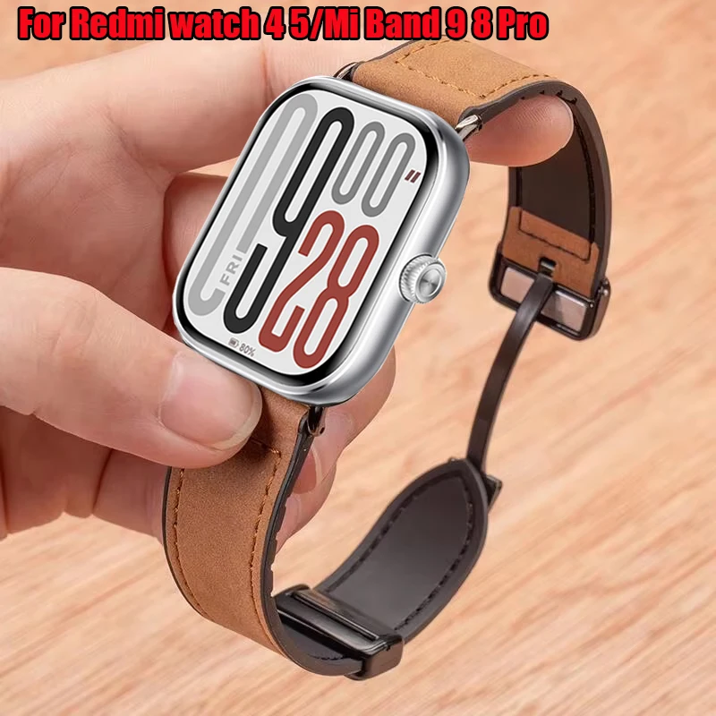 Magnetic Leather Silicone Strap - Premium Watchband Accessories
