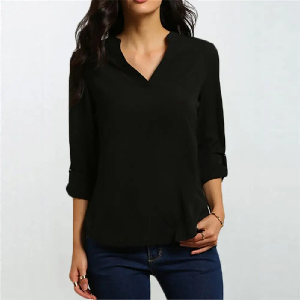 

Summer Blouse Trendy Breathable Ruched Plus Size Mid Length Summer Blouse Women Garment Lady Summer Shirt Summer Shirt