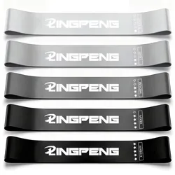 Versatile Resistance Loop Exercise Bands for Full - Body Strength and Flexibility Training (5Pcs Black)