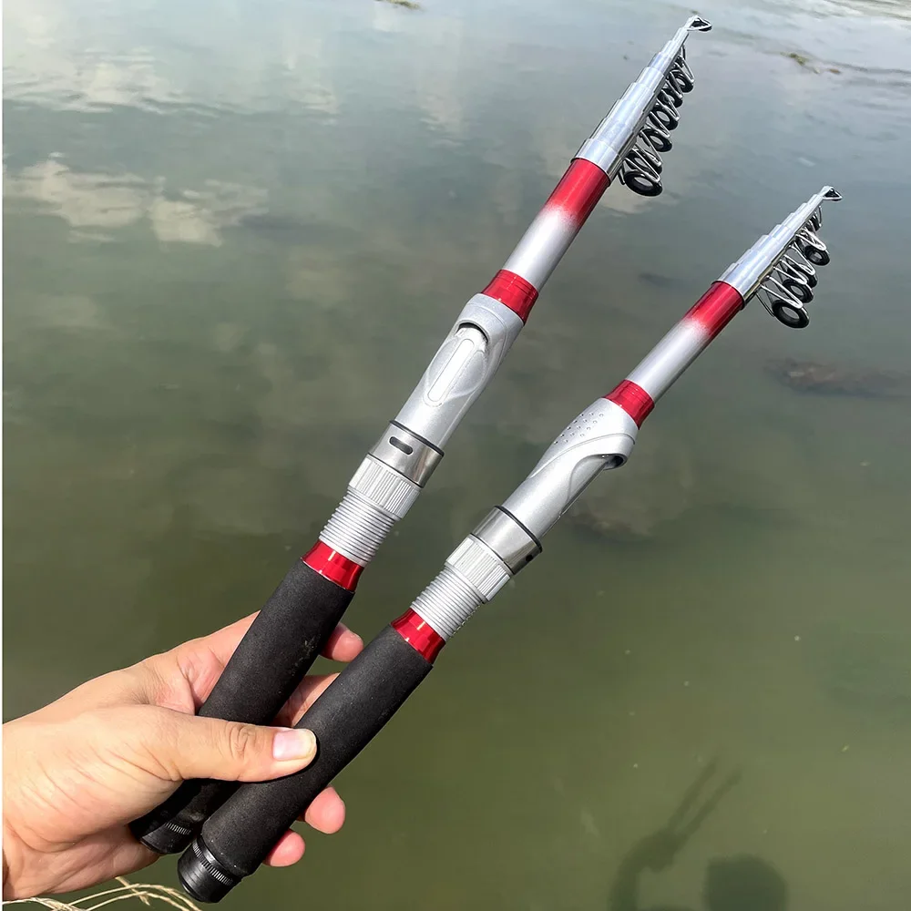 Compact Travel Fishing Pole Anti-slip Spiral Wheel Seat Easy Clean  Collapsible Freshwater Saltwater Travel Fishing Pole - AliExpress