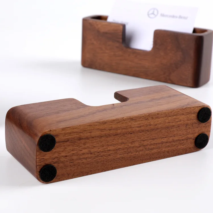 HeMu Wooden simple business creative office desk, high-quality business card box, restaurant hotel cafe front desk card box