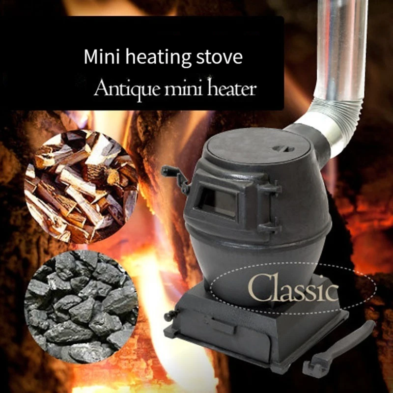 OutdoorMiniWoodStoveCampingHeatingCoalStovePortableCharcoal
