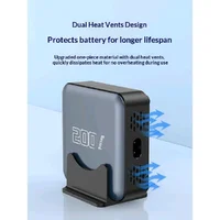 Gan Charger 200w Gallium Nitride High Power Multi Port Pd 100w Output Fast Charging Station Compatible For Mobile Phone Laptop 6