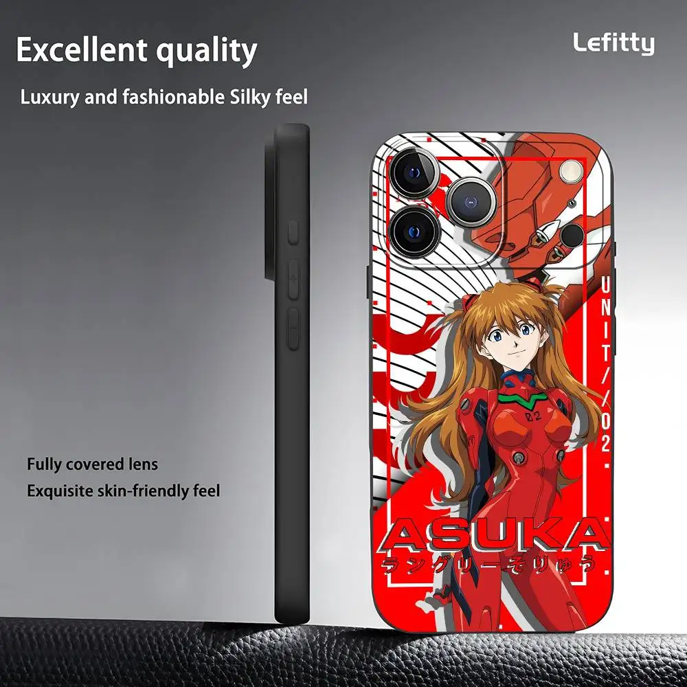 Neon Genesis Evangelion Black Frosted Soft Shell Phone Case