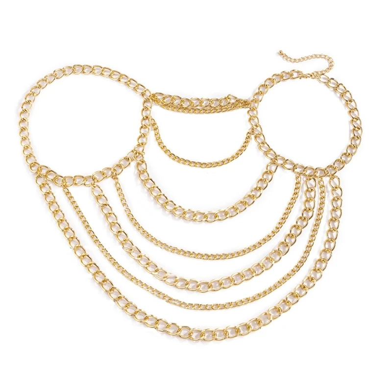 

MXMB Shoulder Necklace Clavicle Chain BodyChain Shoulder Chain Shoulder Jewelry