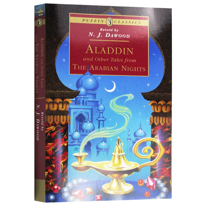 

Aladdin и другие сказки из арабских ночей, детские книги для детей в возрасте 7, 8, 9, 10, английские книги, сказочные рассказы 9780140367829