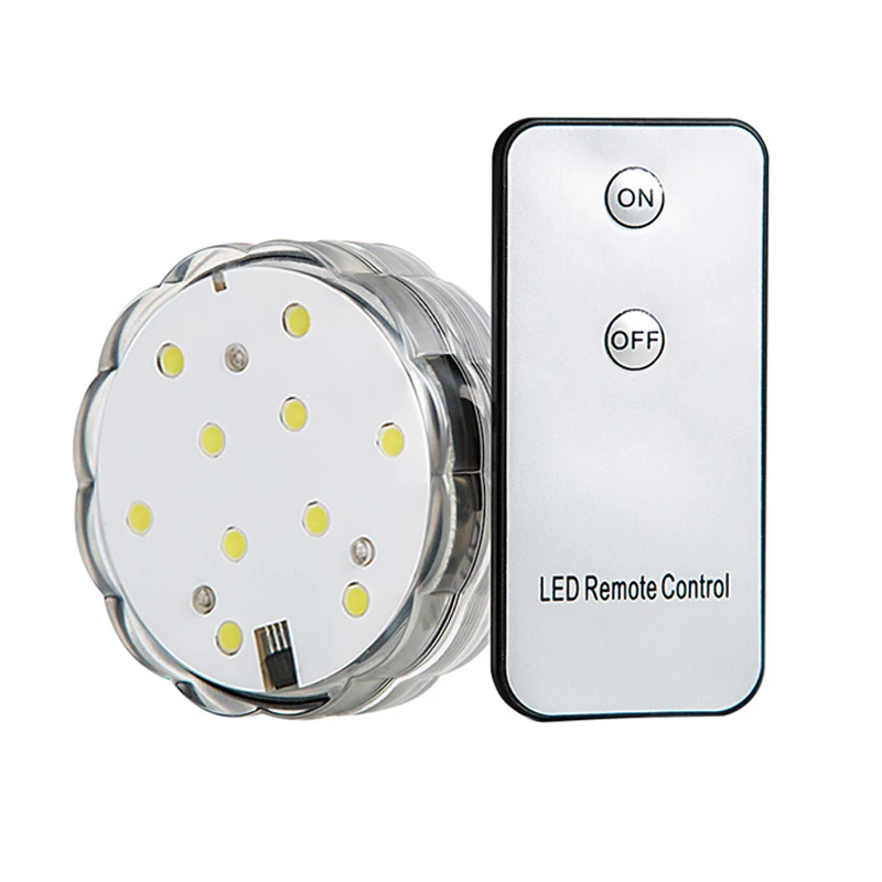 Waterproof LED Candel Light Remote Controlled Coaster White Color Cub Light Used for Wedding Lighting and Center Pieces