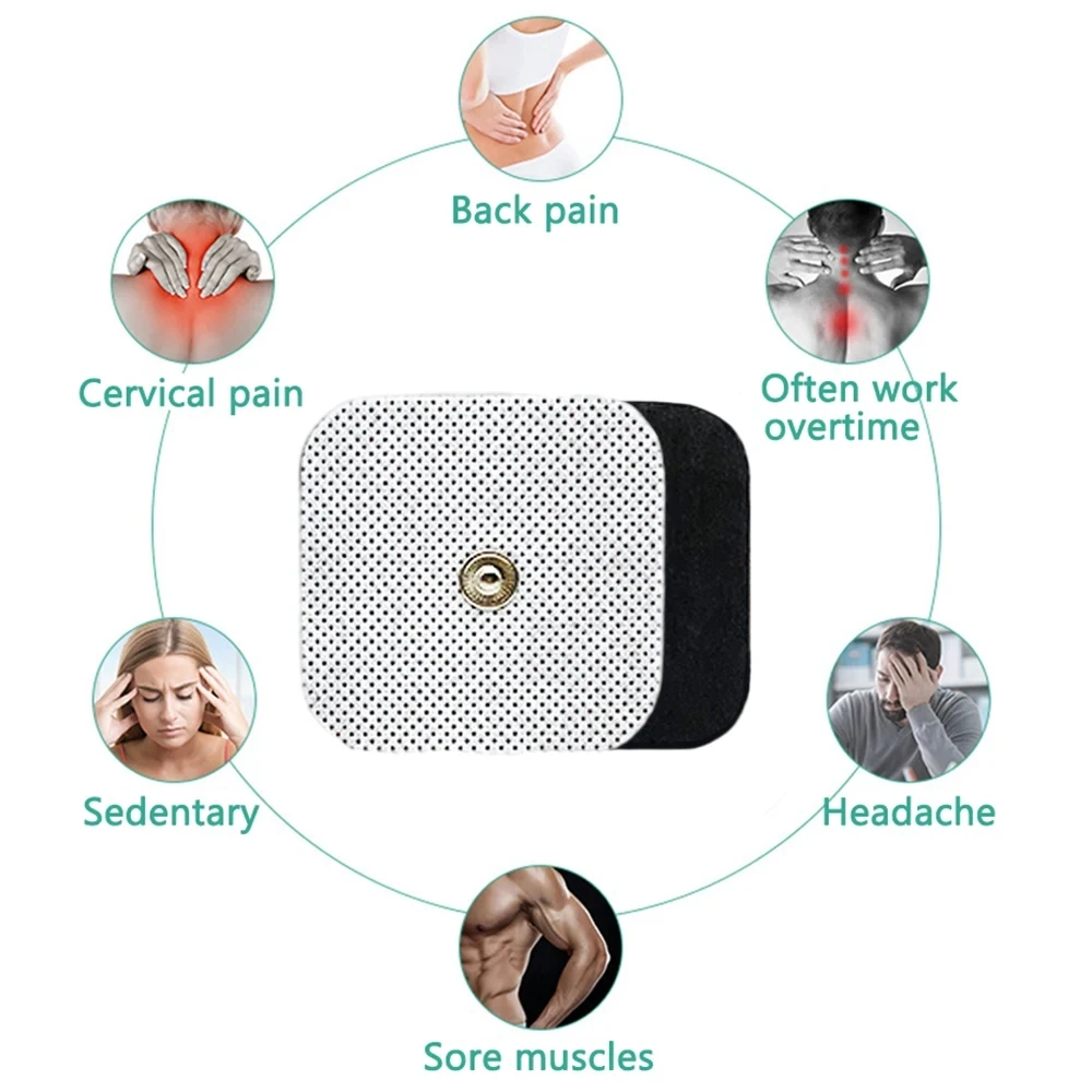 10/30/50/PCS Electrodes Pads Reusable Physiotherapy Accessories Pulse Electrode Pad Gel Nonwoven Self Adhesive Replacement Patch