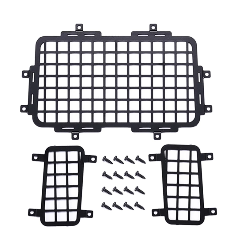 

For MN D90 D99S MN99S 1/12 RC Car Upgrade Parts Metal Stereoscopic Rear Window Mesh Protective Net Accessories