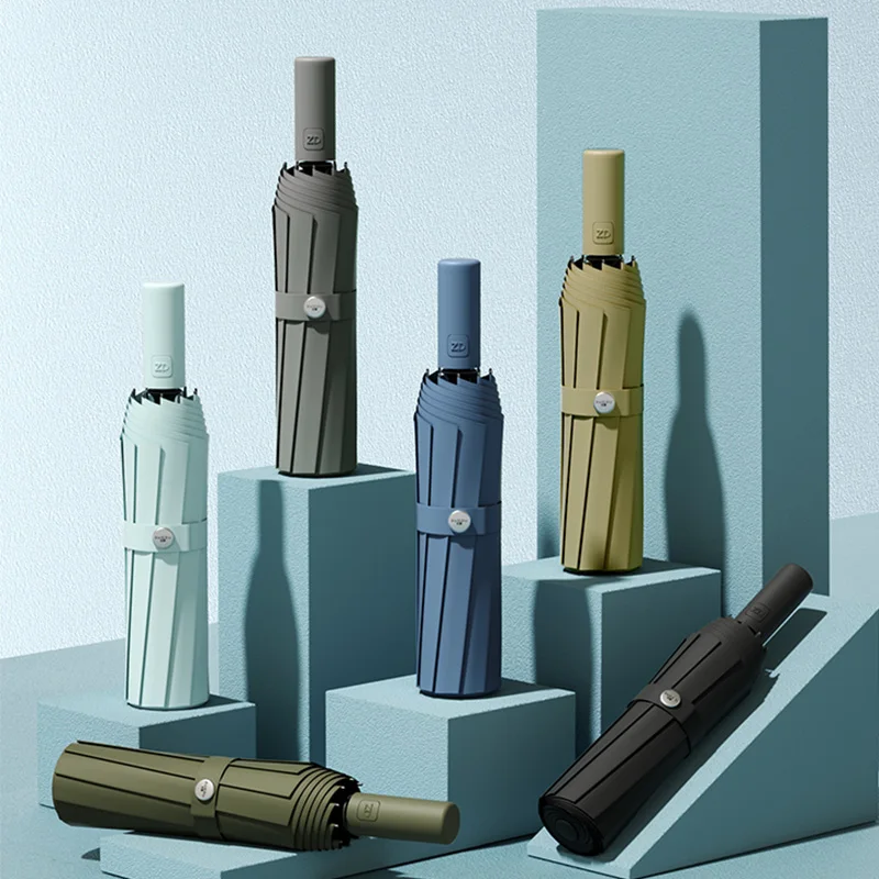 

Fully automatic reinforced and thickened umbrella for girls, sunny umbrella, windproof large umbrella