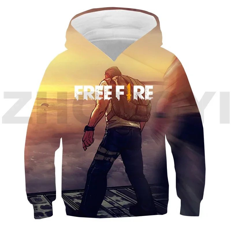 Game Free Fire Garena 3D Hoodie Boys Girls Harajuku Oversized Sweatshirt Gun Game Japanese Streetwear Kid Lounge Wear,zip up hoodie,sweatshirt jacket,fleece hoodies,print hoodies