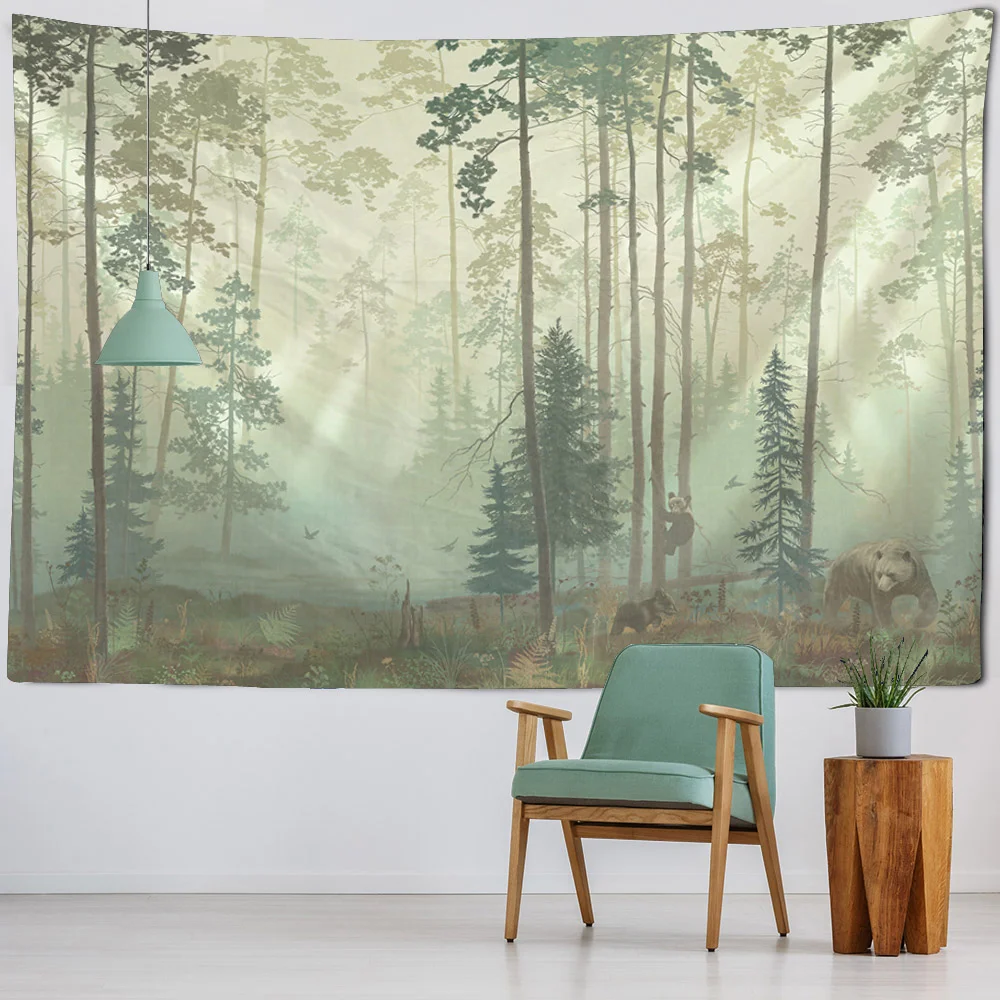 Tropical Rainforest Tapestry for Home Wall Decoration