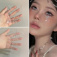 Diy Eyes Face Self Adhesive Makeup Temporary Tattoo Beauty Diamonds Jewels Stickers Festival Body Art Decor Nail Diamond 1