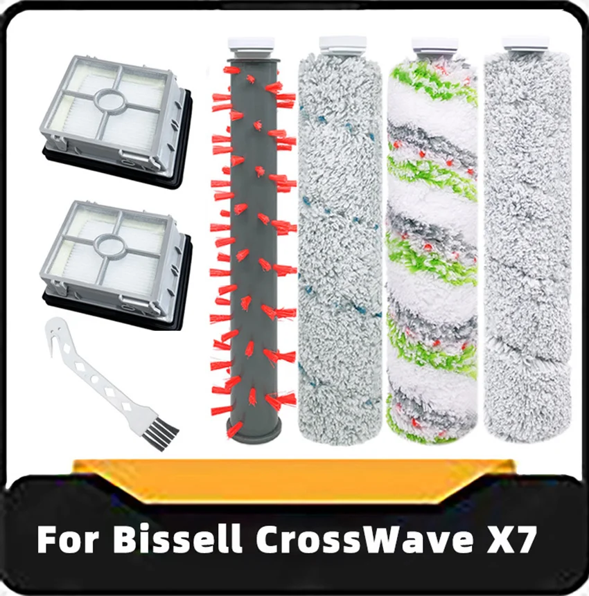 6 Filtri Di Ricambio HEPA Per Bissell CrossWave X7 Pet Pro 3055/3011, Con Spazzola, Confronta Con 1626667, Lavabili - 4