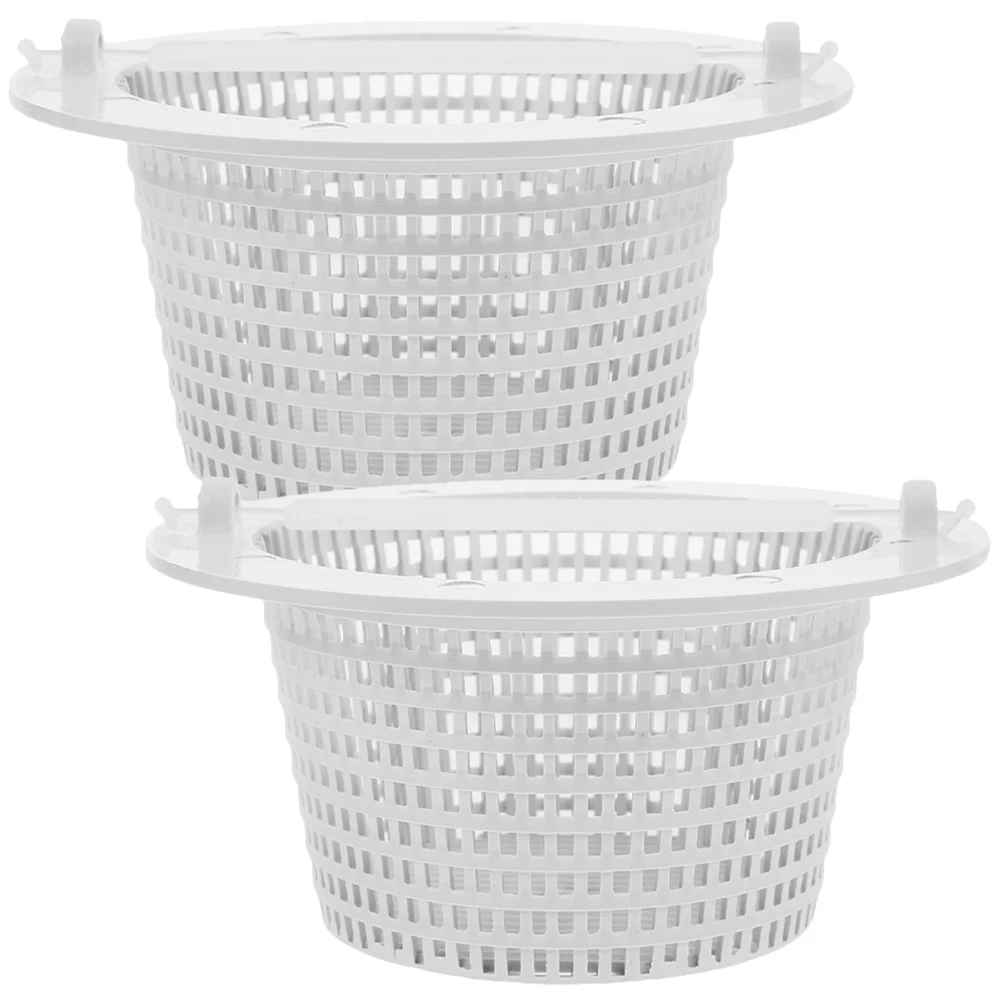 

2pcs Portable Swimming Pool Leaves Filtering Basket Anti Clogging Pool Basket Garbage Filter Compatible for Hayward Sp1091WM