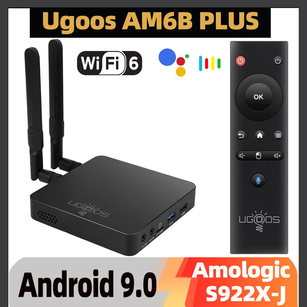UGOOS-AM6B-Plus-WIFI6-Amlogic-S922X-J-2-2GHZ-TV-BOX-Android-9-LPDDR4 ...