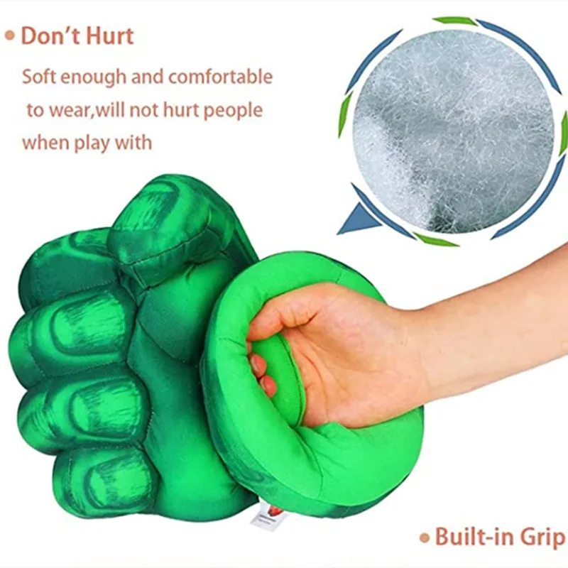 Boy Superhero Costume Boxing Gloves Toys Fists Superheros Soft Plush Toys Cosplay Boy Girl Christmas Halloween Gifts