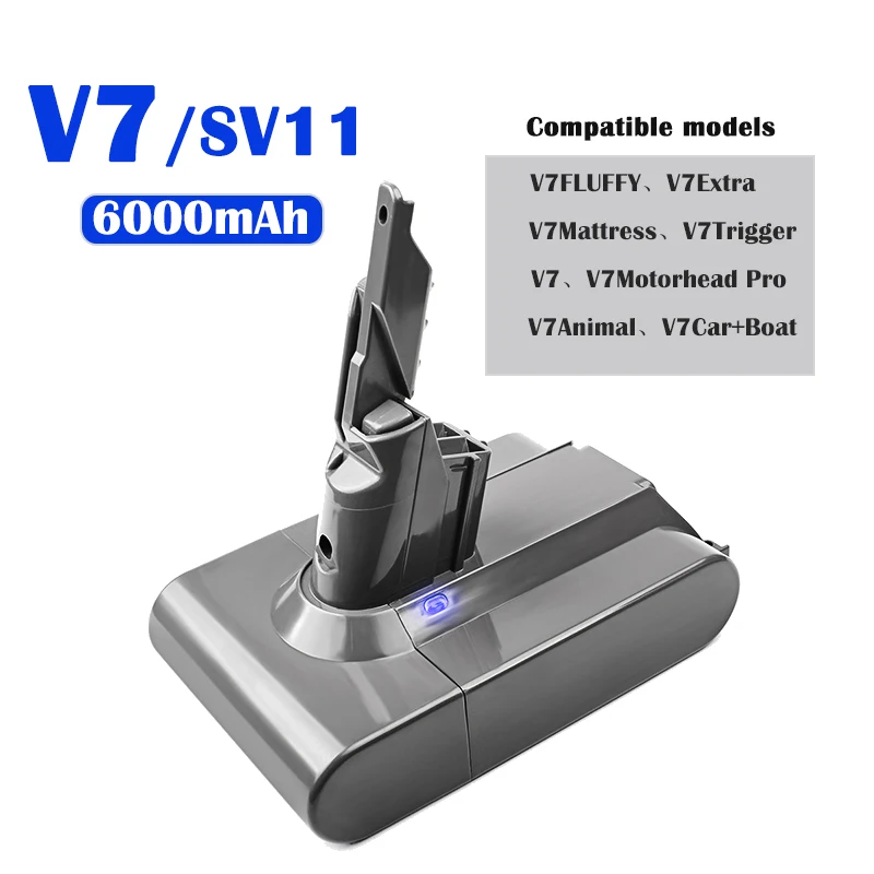 21.6V 6Ah/8.0ah Vacuum Cleaner Battery For Dyson V6 Battery For Dyson DC58  DC59 DC62 V6 Animal Motorhead V6 Absolute V6 Fluffy