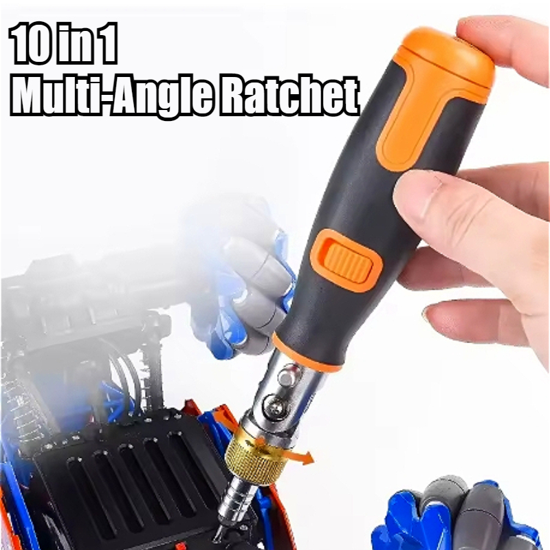 10 In 1 Hidden Screwdriver Bit Set Multi Angle Ratchet Corner Screw Driver Multi functional Mechanical Professional Hand Tools