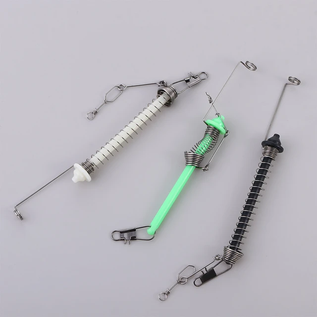 Automatic Fishing Hook Trigger Stainless Steel Spring Fishhook Bait Catch  Ejection Catapult Fish Lure Accessories Tackle