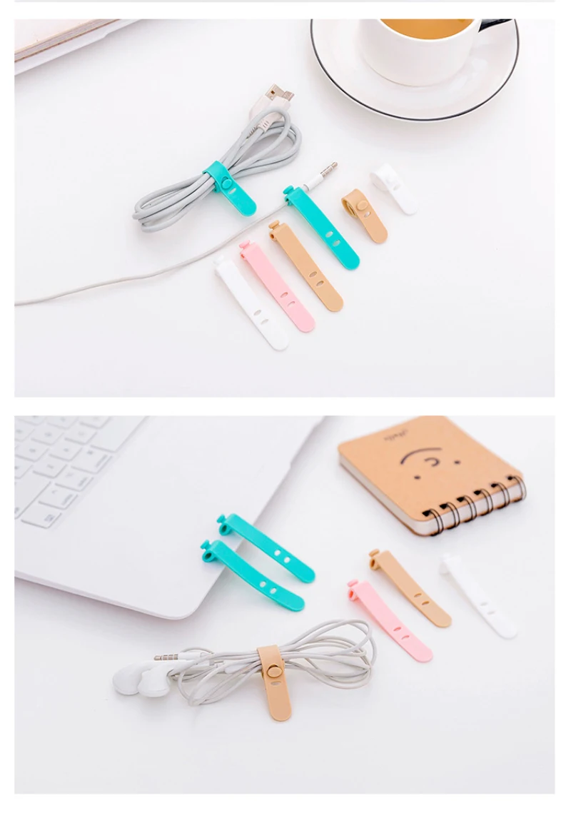 Description Picture 4 of itemCable Winder Ties Silicone Cable Organizer Wire High Quality Wrapped Cord Line Storage Holder For Phone Earphone MP4 Ties