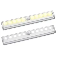 LED Light 9cm/19cm PIR Motion Sensor Closet Cabinet Corridor NIGHT Lights Wireless Night Lamp Kitchen Stair Lighting Luminaria 1