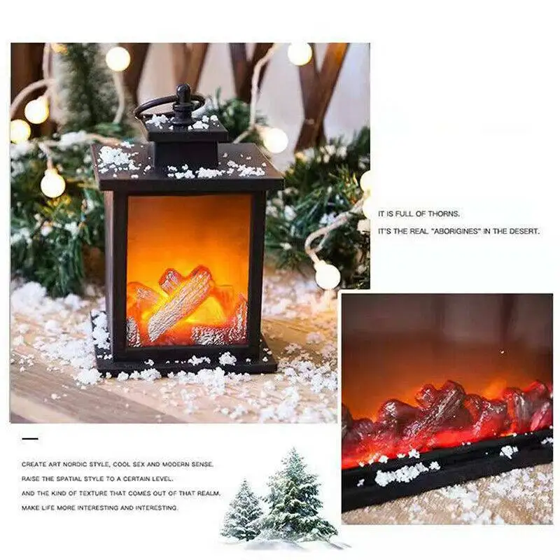 

Light LED Simulation Fireplace Light Home Decor Flame Effect Night