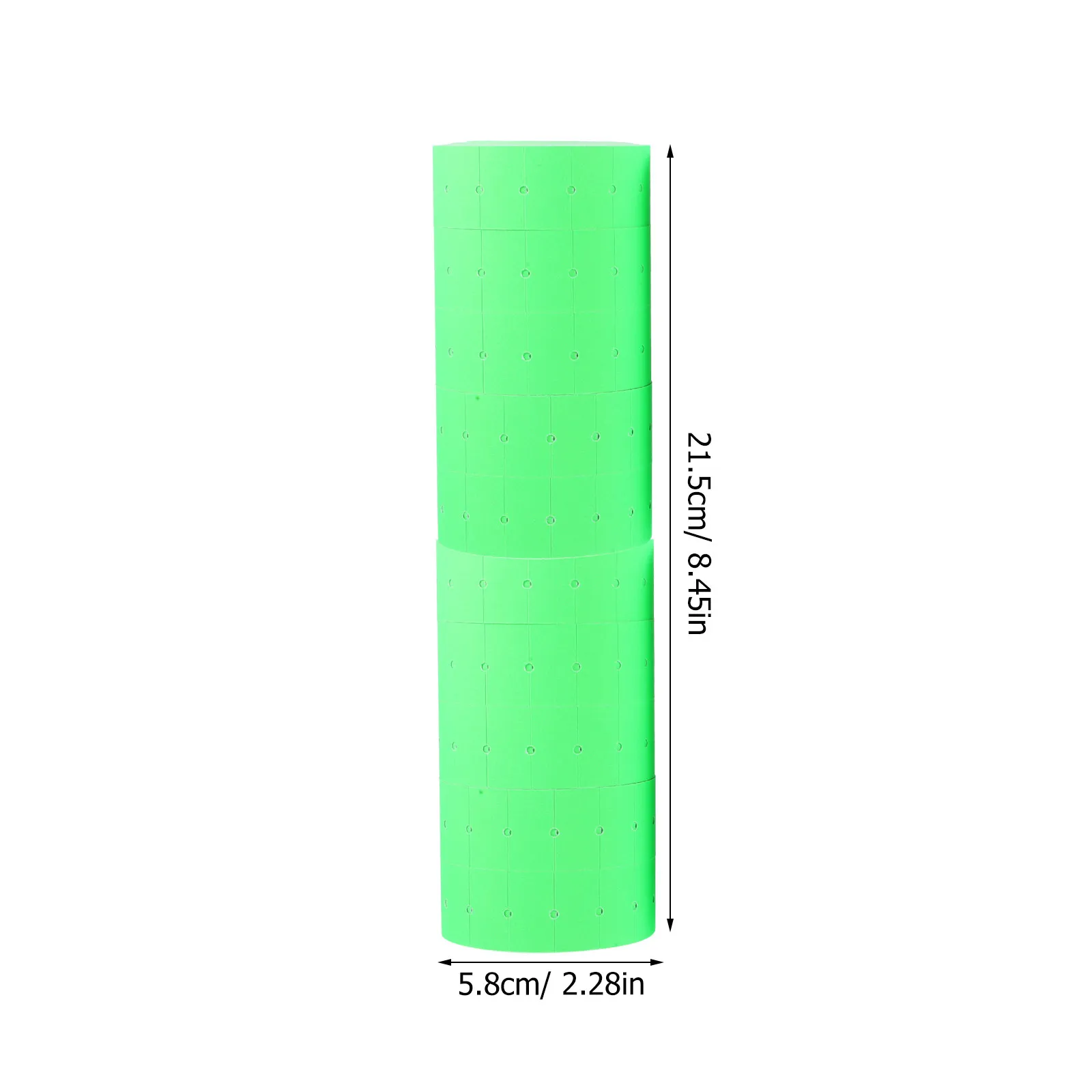 1롤 접착식 가격표 스티커, 밝은 색상, 강력 접착, 상품 라벨, 가격표 부착, 소매 및 사업용