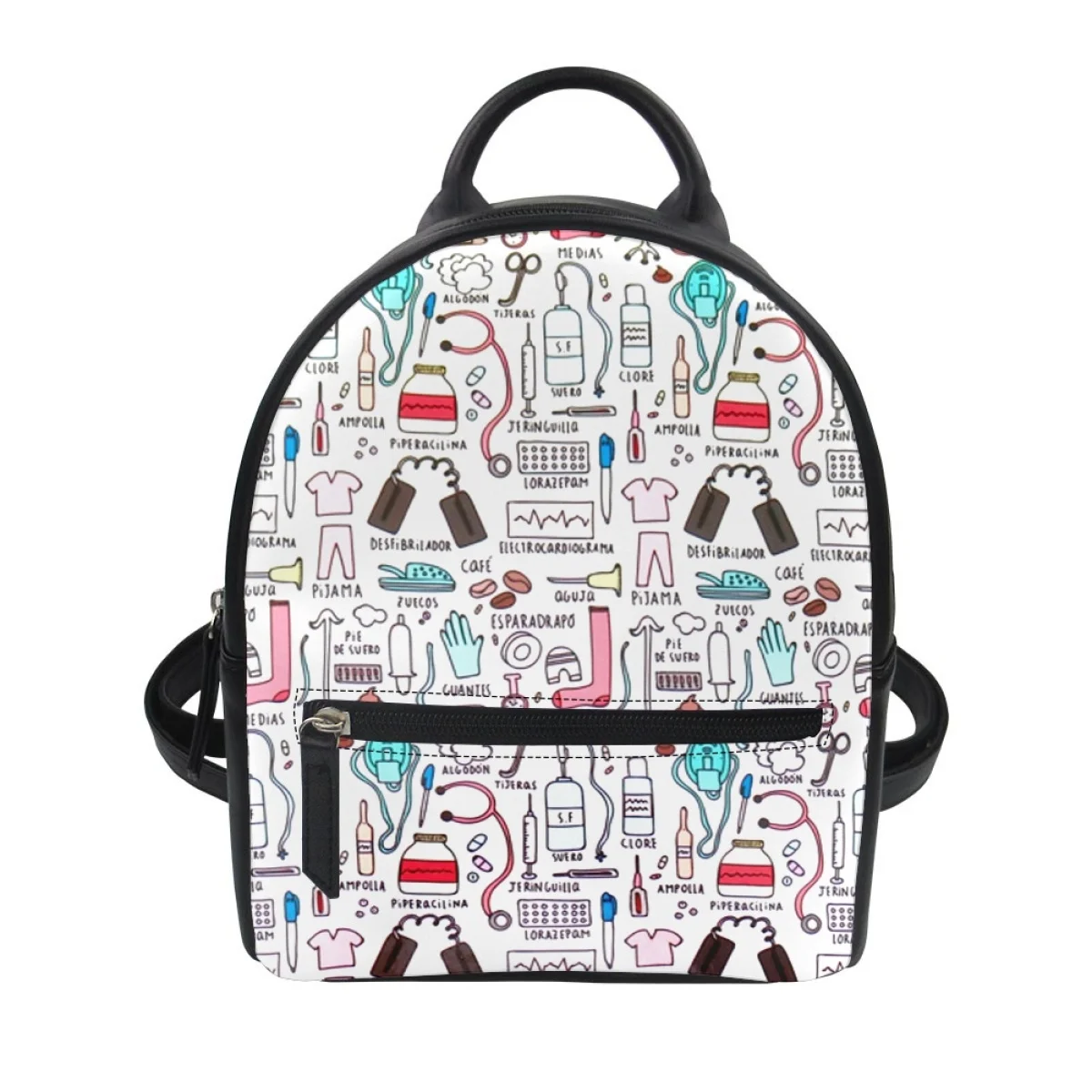 

Сумка для медсестер и врачей, маленький кожаный рюкзак для работы с врачами для женщин, модные школьные ранцы для колледжа для девушек, мини-сумки для книг