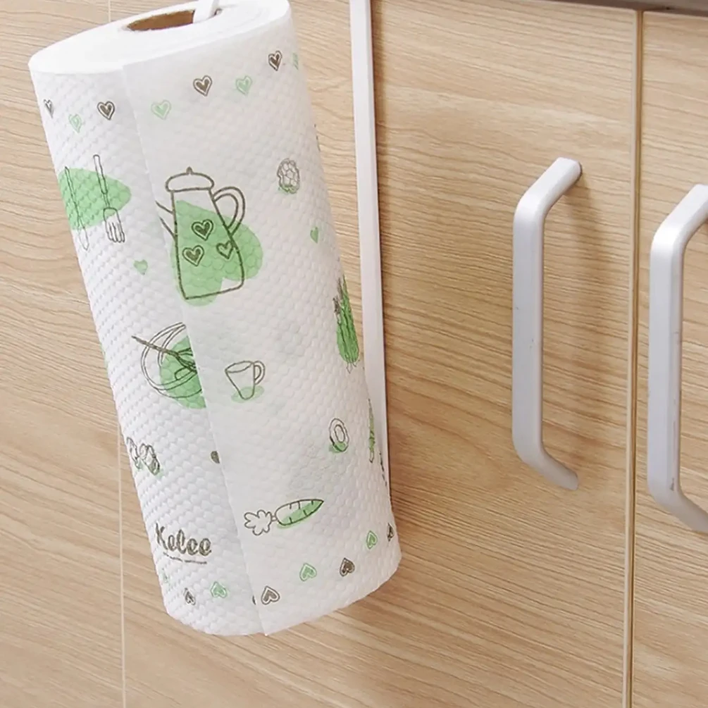 حامل لفة الورق رف المناشف رف معلق تخزين الحمام المرحاض رف المنزل المطبخ الأنسجة ملحق جدار حامل شماعات المطبخ