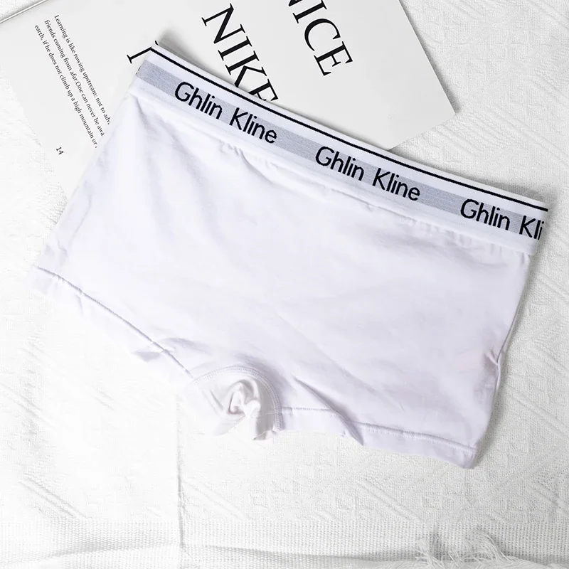 3PCS Unisex Boxer underwear women couple sports shorts cotton yoga panty for female Underpants