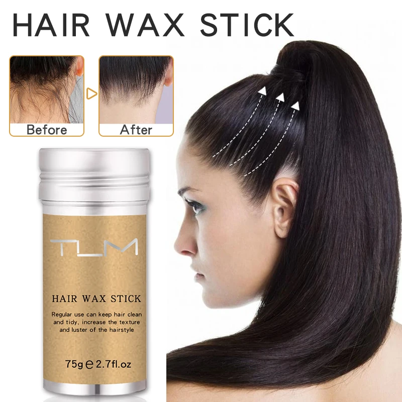 Hair Wax Stick For Flyaways Hair Non-greasy ,Hair Styling Wax For Smooth Wigs, Styling Pomade Stick Flyaways Edge&Frizz