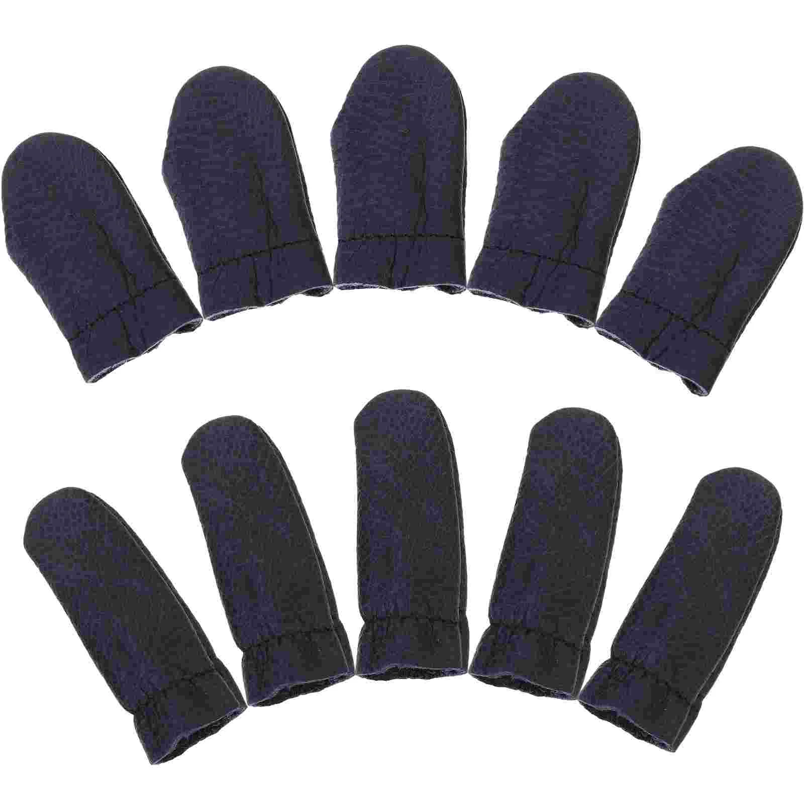 펠트 슬리브 바늘 작업용 손가락 보호대, 골무 도구 가드, 뜨게 매뉴얼, 10 개