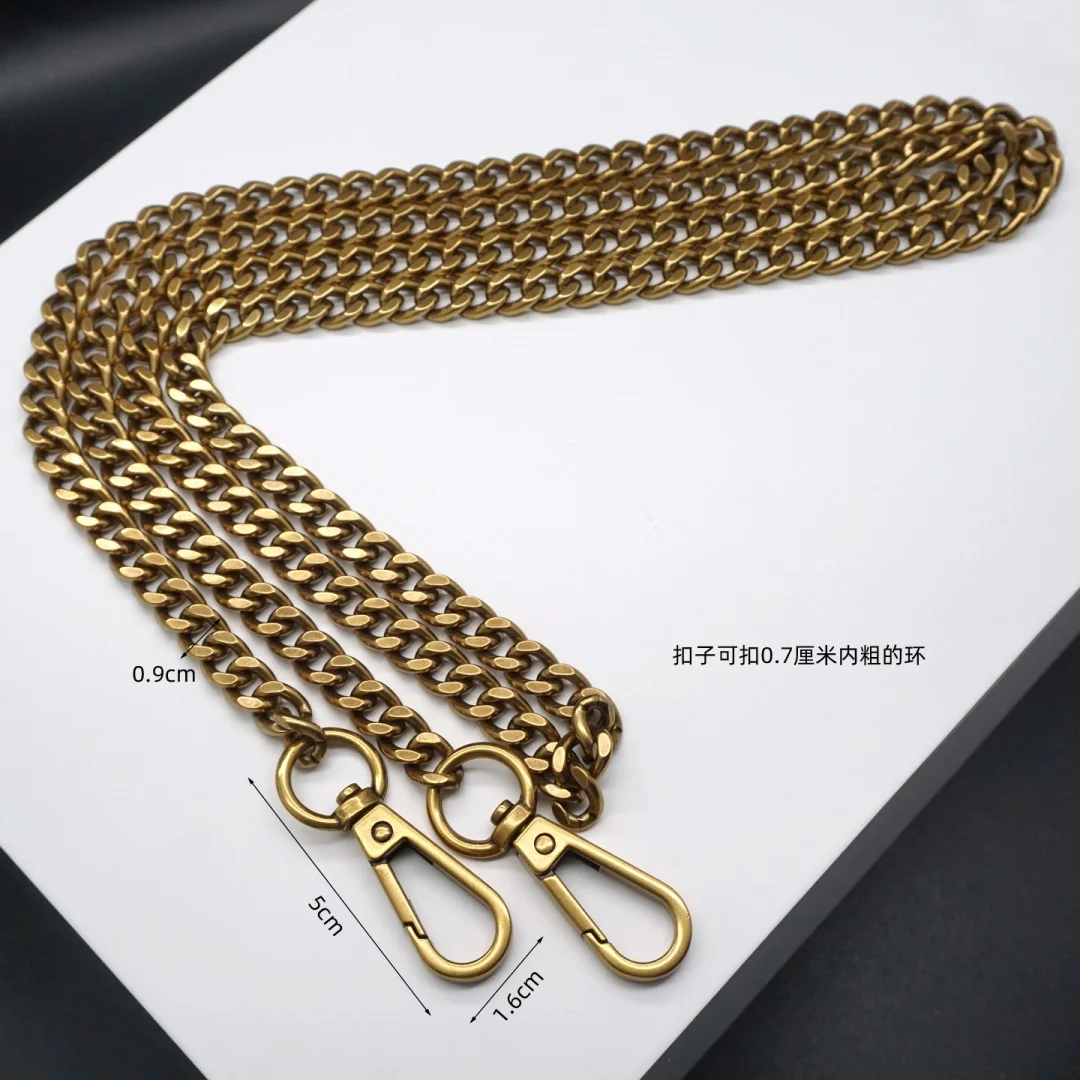 Many Size Metal Bag Chains Handbag Replacement Shoulder Chain Repairment Parts Durable Accessory for Handbags Old Golden Color