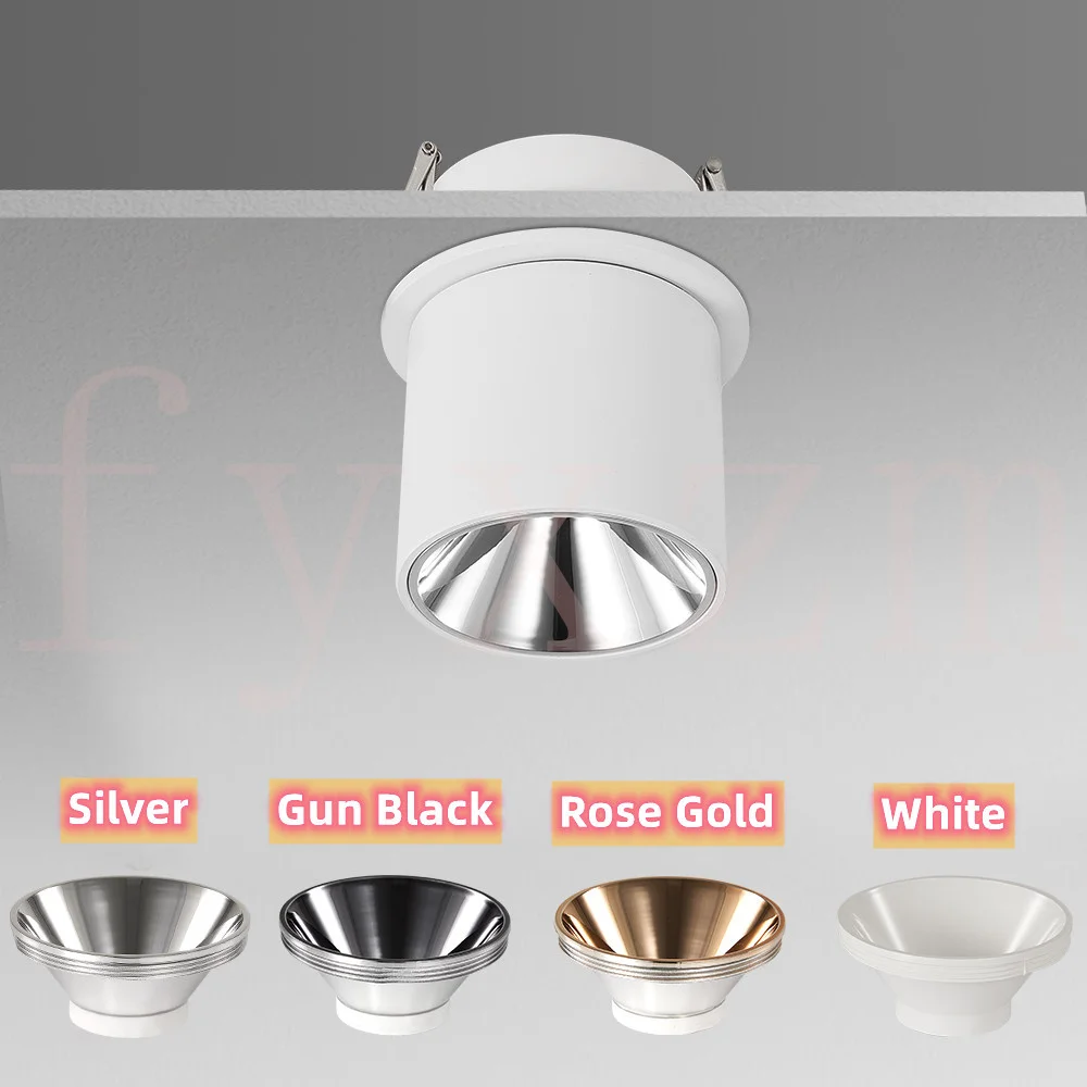 bathroom downlights Recessed Surface Mounted Downlight Dimmable Anti-Glare LED 9W 12W 15W18W Ceiling Spotlight AC85~265V Bedroom Commercial Lighting bedroom ceiling lights