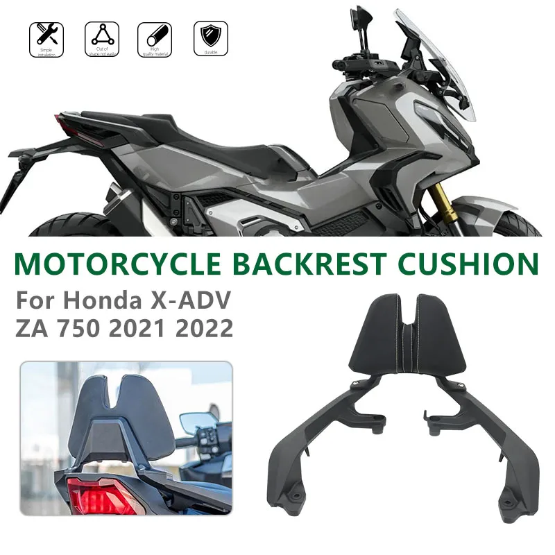 

for HONDA X-ADV XADV 750 FORZA NSS 750 Forza750 NSS750 2021 2022 Motorcycle Passenger Seat Rear Backrest Cushion Back Rest Pad