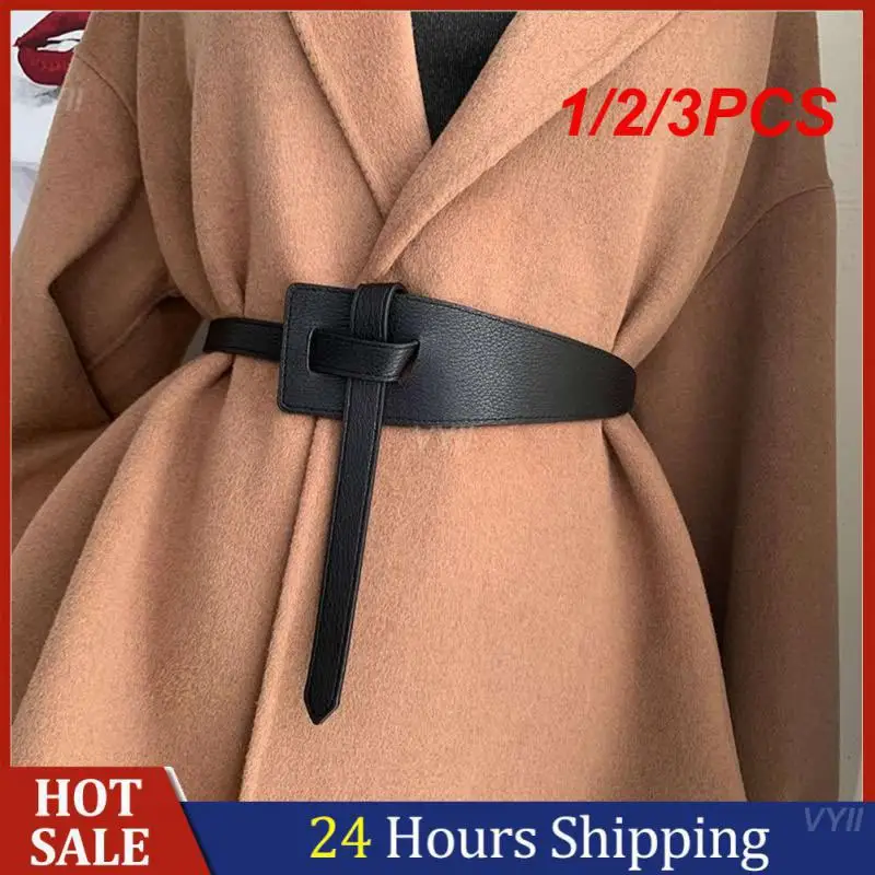 

1/2/3PCS Decorative Accessories Appear Thin Smooth Buckle Windbreaker Belt Clothing Accessories Belt Elegant And Fashionable
