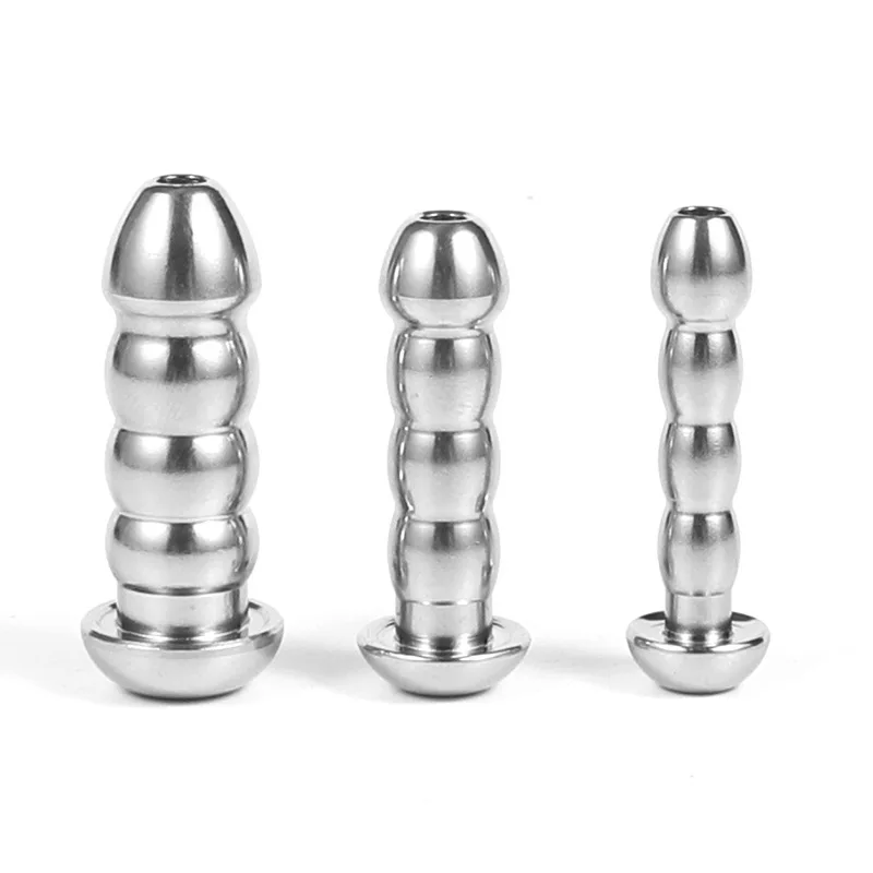 SM Metal Urethral Sounding Penis Plug Stainless Steel Hollow Urethral Dilators for Men Gay Beginner Masturbator Training Sex Toy urethral dilator silicone urethral dilator