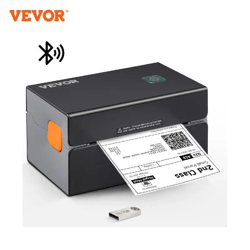 Portable Thermal Label Printer with Bluetooth Connectivity
