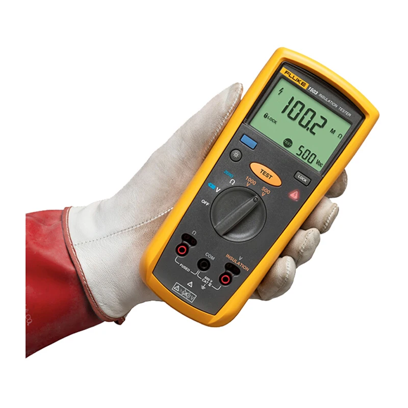 Fluke 1503 Handheld Digital Insulation Resistance Tester 2000M&Omega; Internal Resistance Measurement Tool resistance tester