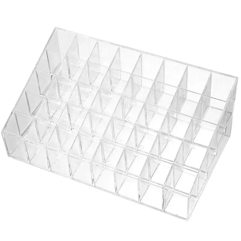 9/24/36/40 Grids Makeup Organizer Box Transparent Make Up Jewelry Holder Home Bathroom Desk Lipstick Storage Boxes Accessories 6