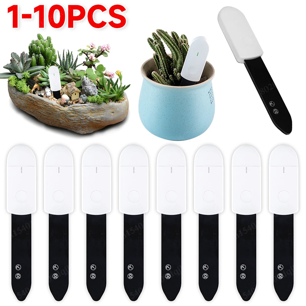 1-10pcs soil moisture sensor soil tester soil moisture meter Soil Moisture Sensor Monitor Plants Flower Soil Hygrometer Plant Detector Garden Care Planting Humidity Meter
