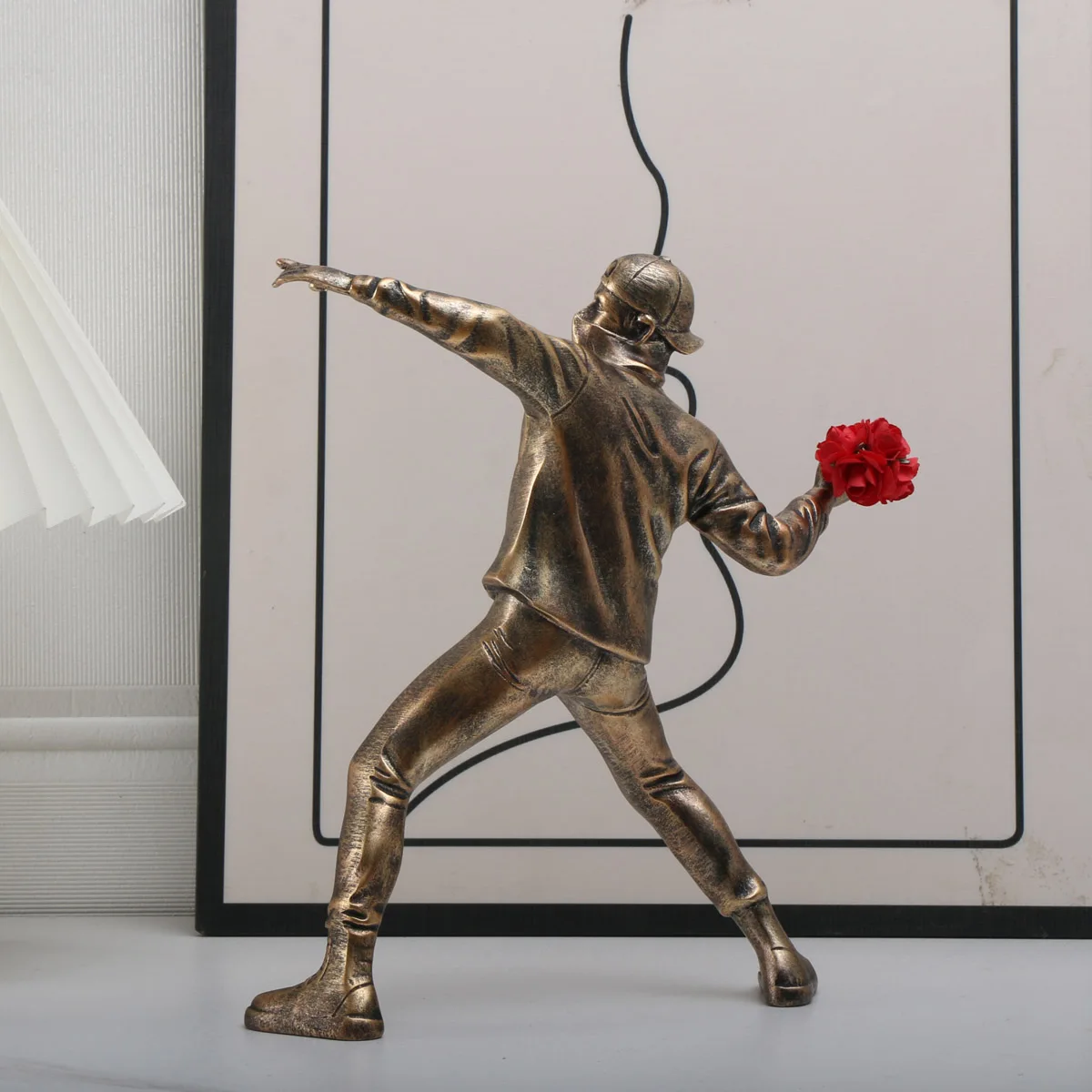 Resin Flower Thrower Inspired Decorative Sculpture 2