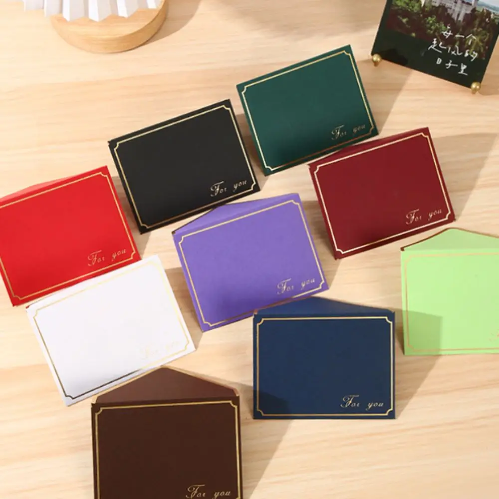 Vintage Blessing Thank Envelopes Invitation Card Bronzed Seal Romantic Nostalgia Art Wedding Invitation Card mailing envelopes gift card envelopes