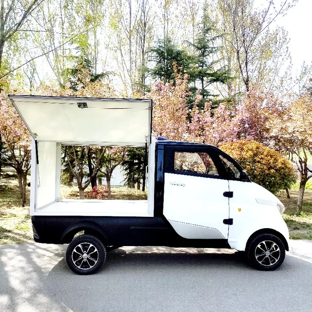 Best Selling Electric Pickup Four Wheeler Adult Smart Mini Small Refrigerated Electric Truck With Lithium Battery