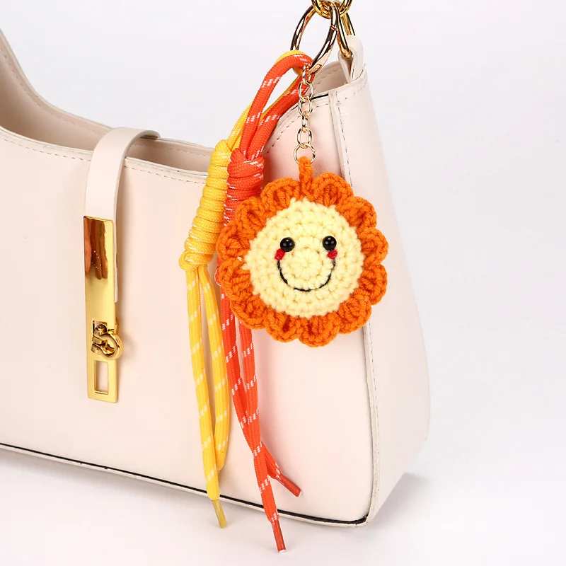 LLavero De Fruta De Ganchillo, Llaveros Creativos De Frutas Tejidos, Colgante Para Mochila, Llavero De Coche Hecho A Mano, Decoración De Mochila - AliExprs 15