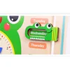 Montessori Toys Wooden Frog Calendar Baby Weather Season Clock Time Cognition Preschool Early Education Teaching Kids Toys Gift 6