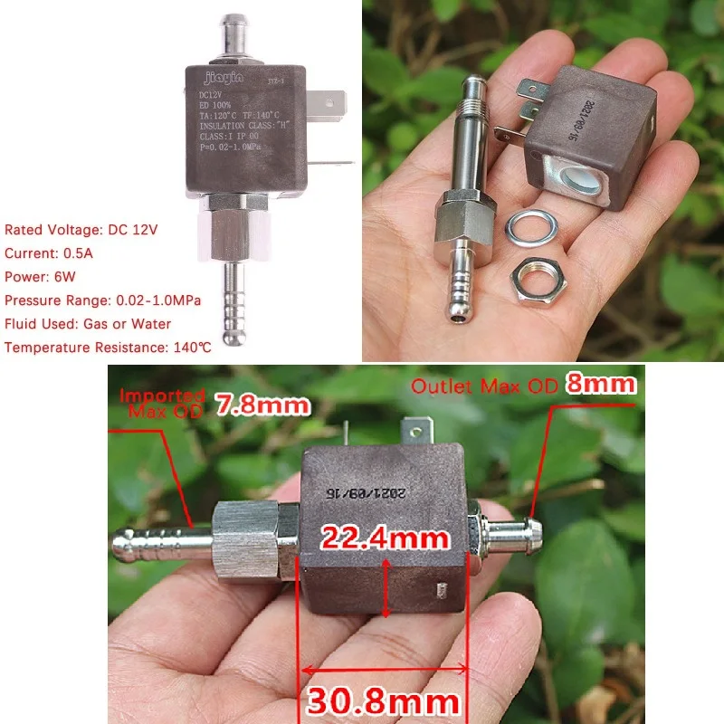 

Нормально открытый клапан 12 В из нержавеющей стали высокотемпературный воздушный клапан водяной клапан