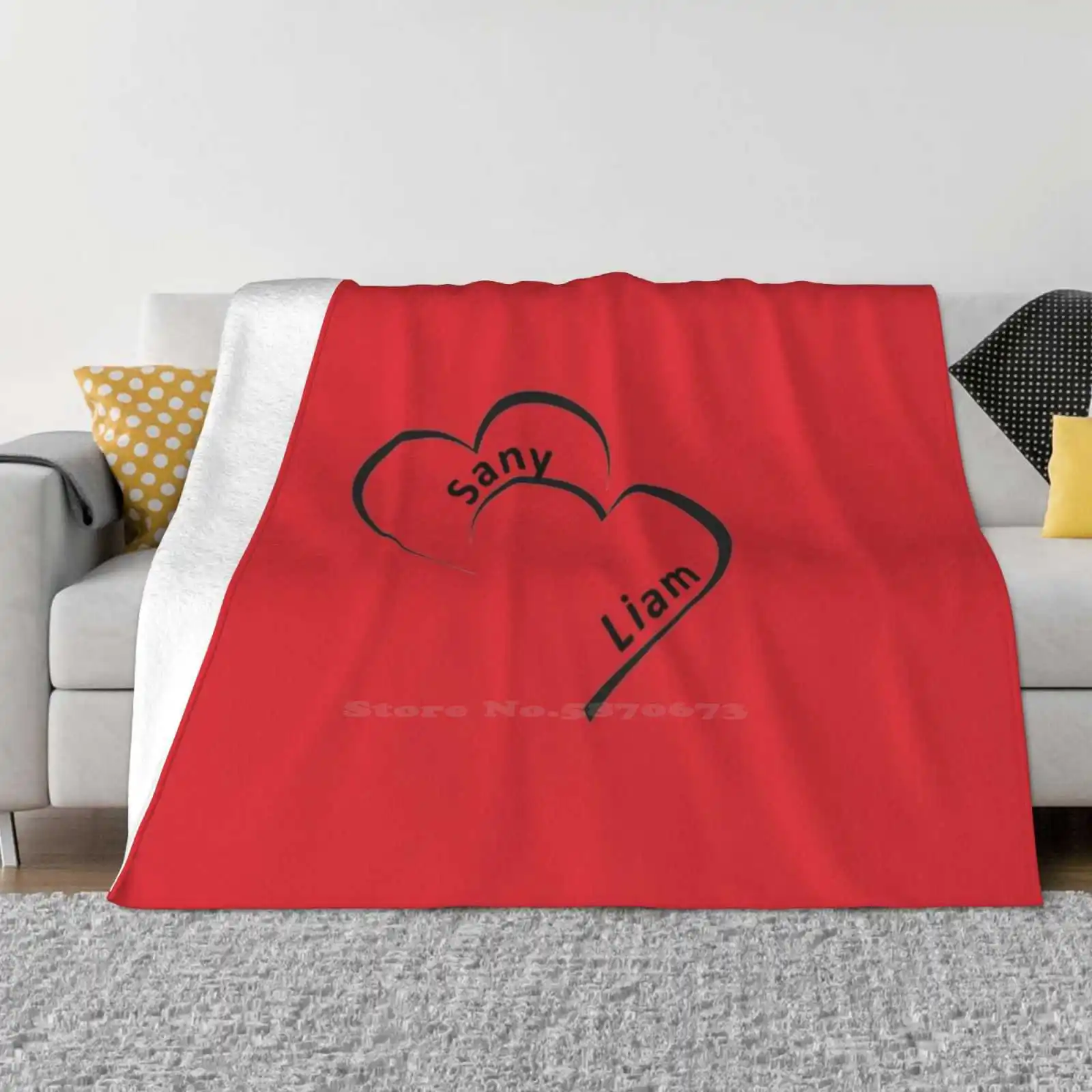 

Sany And Liam In Interconnected Hearts Trend Style Funny Fashion Soft Throw Blanket Sany Liam Interconnected Hearts Waynes