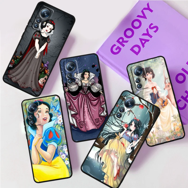 

Disney Snow White Princess For Xiaomi Mi 13 12T 12 11T 11i 11 A3 10T 10 CC9E 9 Pro Lite Ultra 5G Black Phone Case